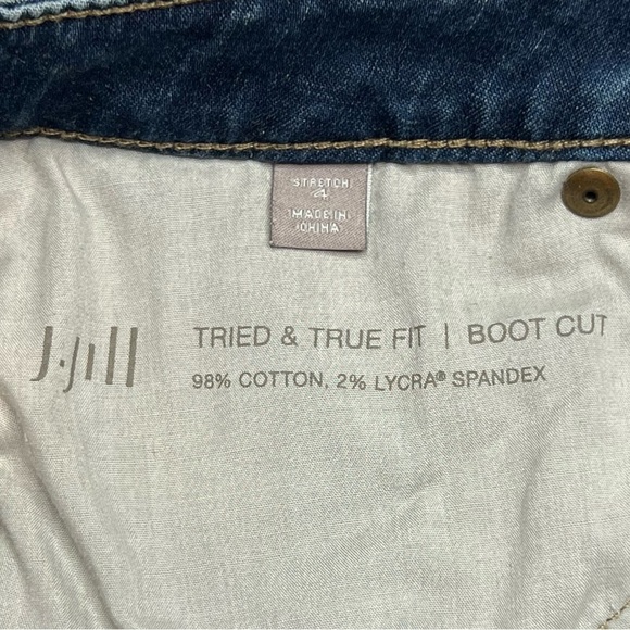 J. Jill Jeans Boot Cut Tried and True Fit Stretch Denim Blue 4 - Picture 7 of 16